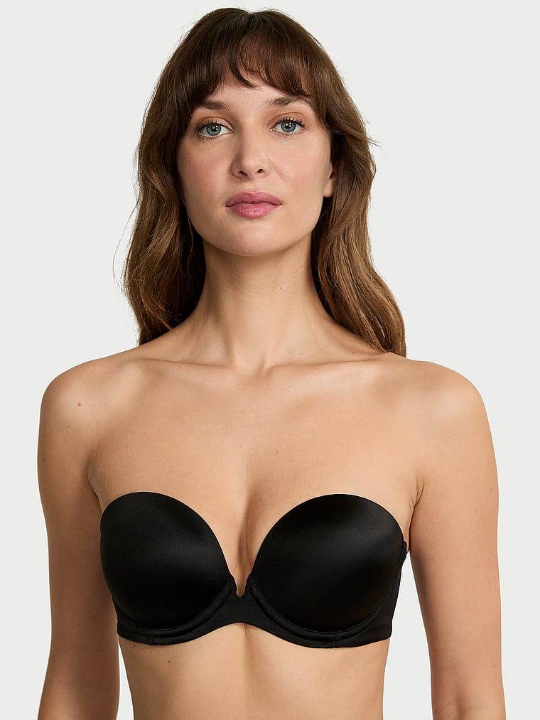 Push-up podprsenka bez ramínek. Produkt je černý a pochází z kolekce Very Sexy.
