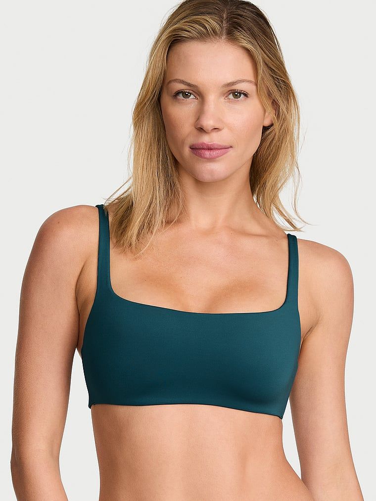 Luxe Contour Scoop mírně polstrovaná podprsenka. Produkt je modré barvy a pochází z kolekce Body by Victoria.