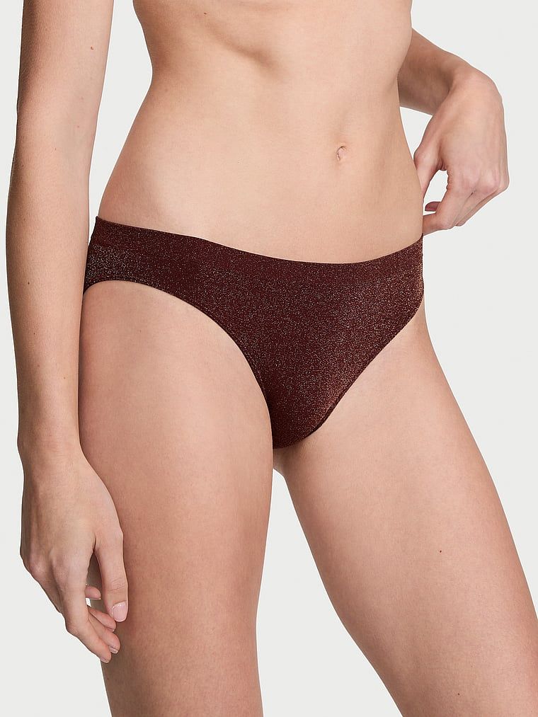 Seamless Bezešvé třpytivé bikinové kalhotky