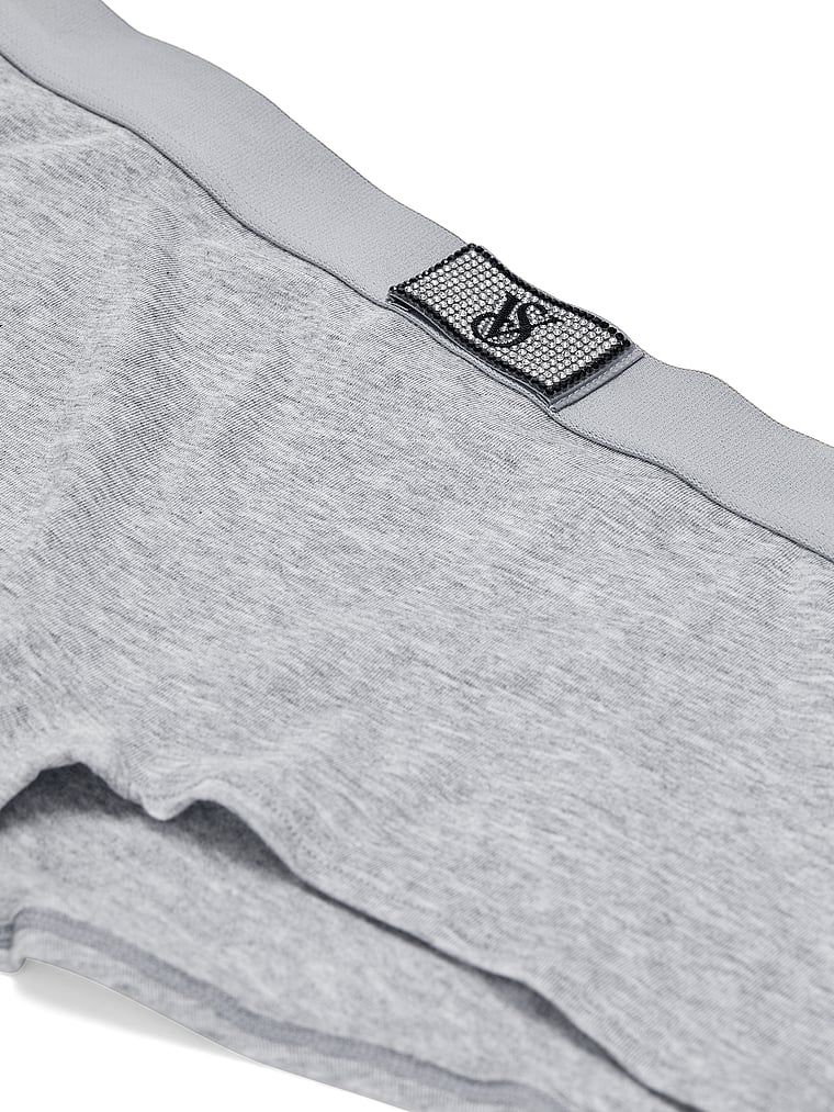 Bavlněné šortky s lesklým logem Shine Patch. Produkt je šedé barvy a pochází z kolekce Cotton.