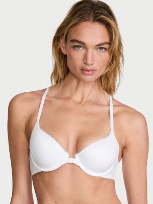 Body by Victoria Lehce podšitá krajková demi podprsenka Racerback