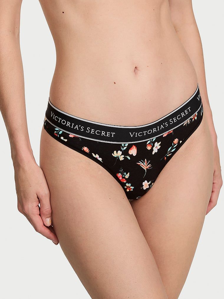 Cotton Bavlněné tanga s logem