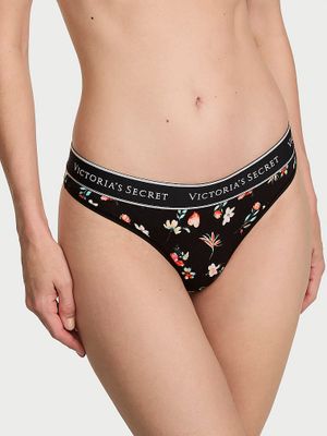 Cotton Bavlněné tanga s logem