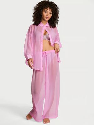 Victoria's Secret Šifonové plisované kalhoty