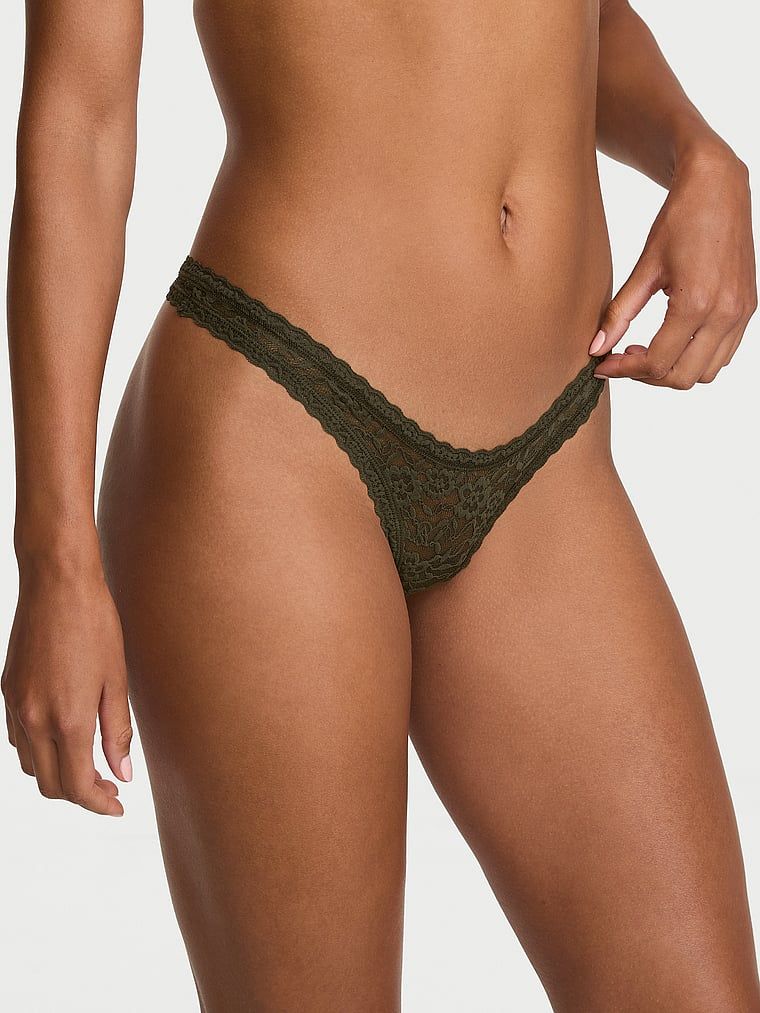 Lacie Krajková tanga s průstřihem a ultra nízkým střihem