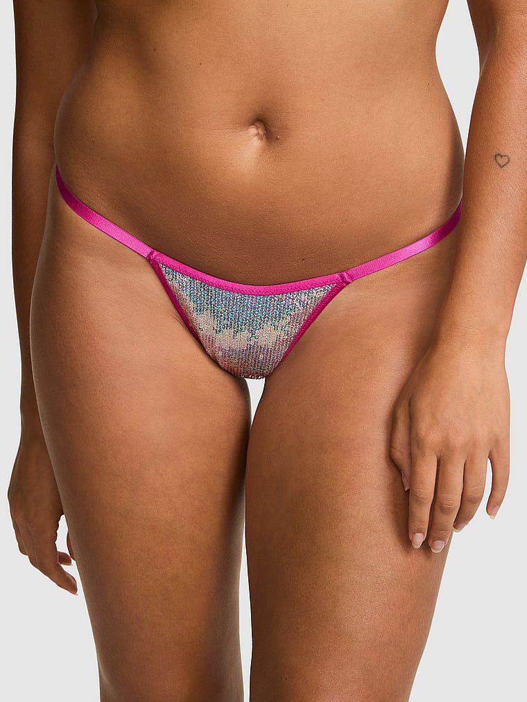 PINK Tanga PINK Wink s extra nízkým pasem a vysokým vykrojením