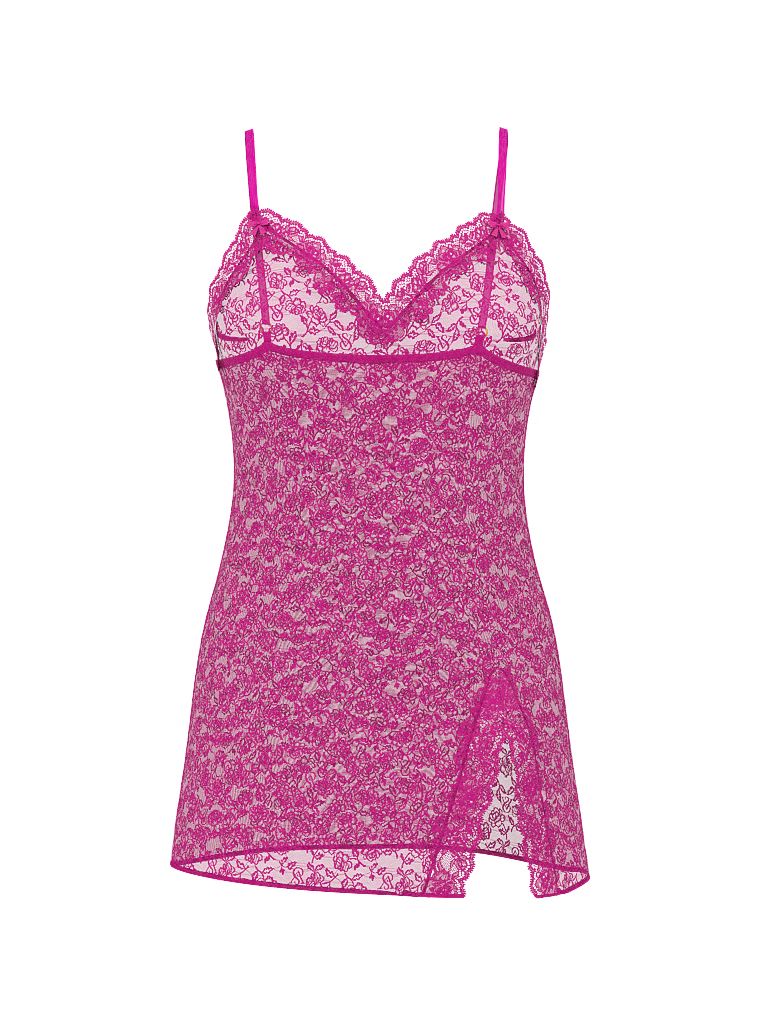 Průsvitná noční košile z krajky Heritage. Produkt má fialovou barvu a pochází z kolekce Very Sexy.