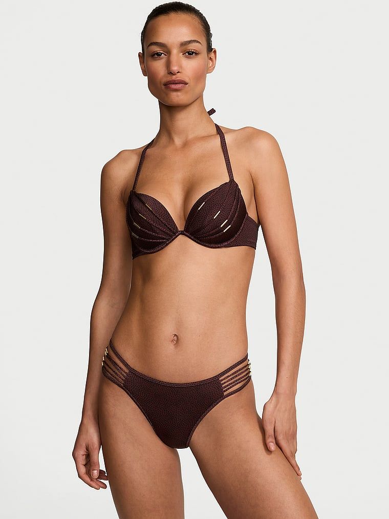 Victoria's Secret Swim Horní díl plavek VS Archives s pásky