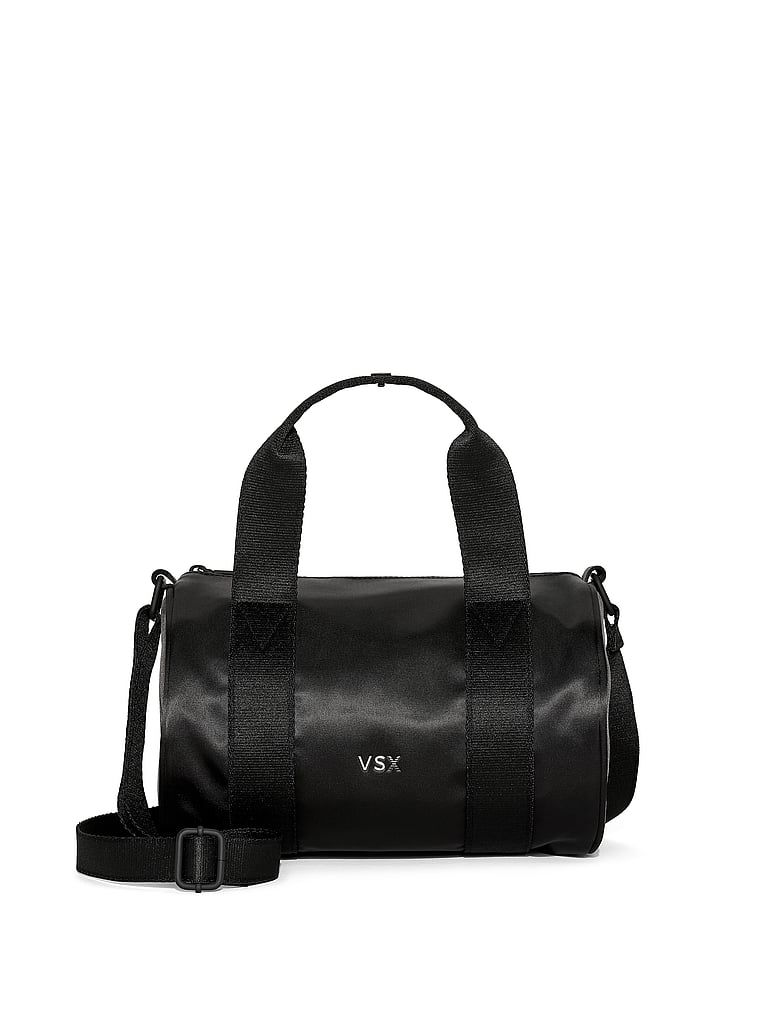 Victoria's Secret Saténová mini taška VSX Duffle s popruhem přes rameno