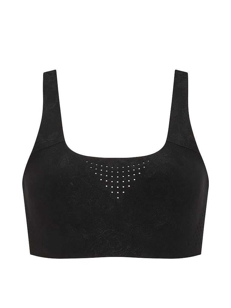 VSX Featherweight krajková sportovní podprsenka. Produkt je černý a pochází z kolekce VSX.