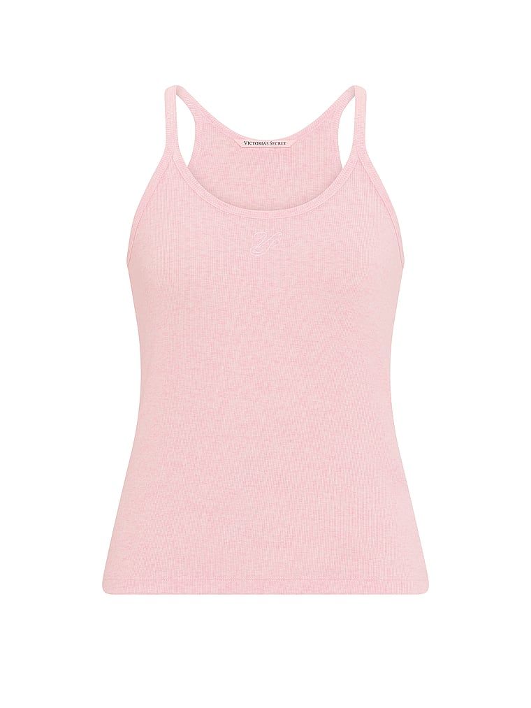 Mix & Match bavlněné noční top. Produkt je růžové barvy a pochází z kolekce Victoria's Secret.