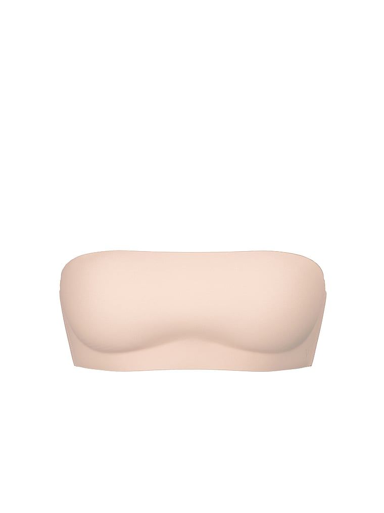 Push-up podprsenka bez ramínek a s kosticemi Perfect Comfort Strapless. Produkt je béžový a pochází z kolekce Victoria's Secret Bare.