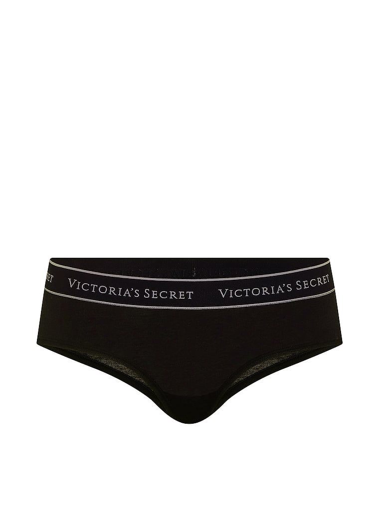 Bavlněné kalhotky s logem Cheeky v pase. Produkt je černý a pochází z kolekce Cotton.