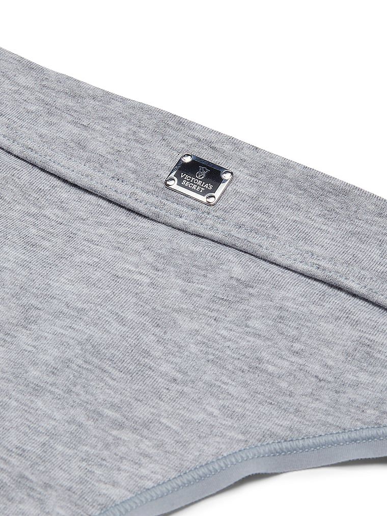Bavlněná tanga s logem Hardware v pase. Výrobek je šedý a pochází z kolekce Cotton.