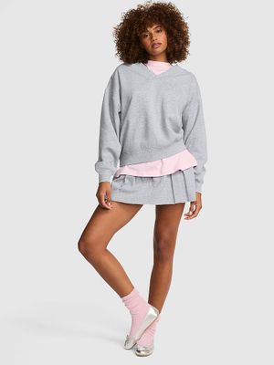 PINK Mikina Campus Fleece s výstřihem do V