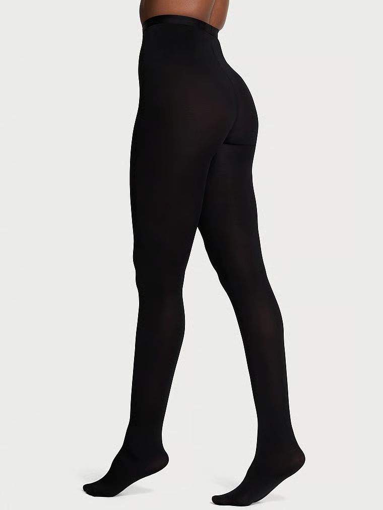 Punčocháče s lesklou úpravou 80 DEN. Produkt je černý a pochází z kolekce Very Sexy.