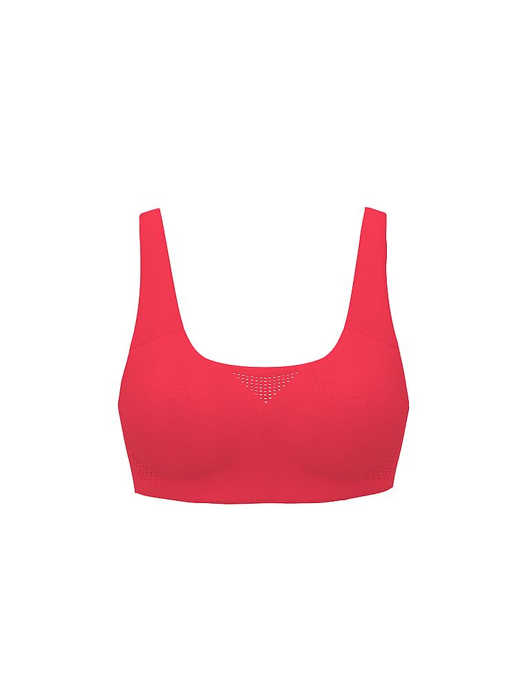 Sportovní podprsenka s maximální podporou Featherweight Max. Produkt je růžový a pochází z kolekce VSX.