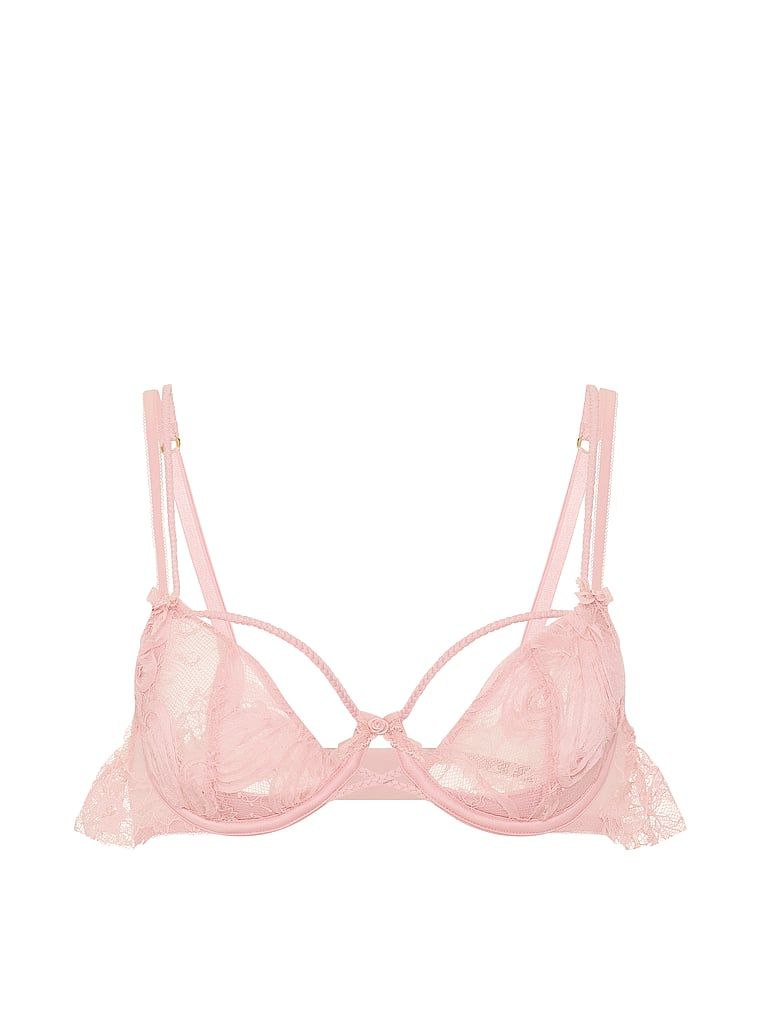Wicked Rosette Reverie nepolstrovaná podprsenka s polootevřenými košíčky. Produkt má vzorovanou barvu a pochází z kolekce Dream Angels.