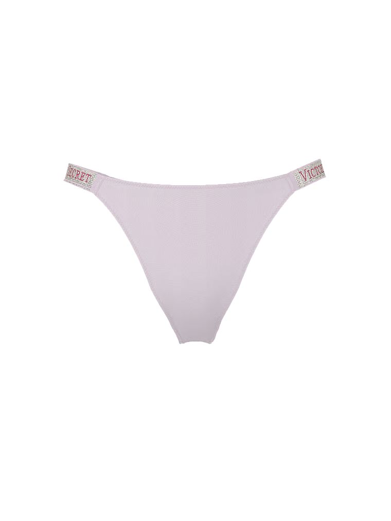 Brazilské kalhotky s pruhy Shine Strap. Produkt je fialové barvy a pochází z kolekce Very Sexy.