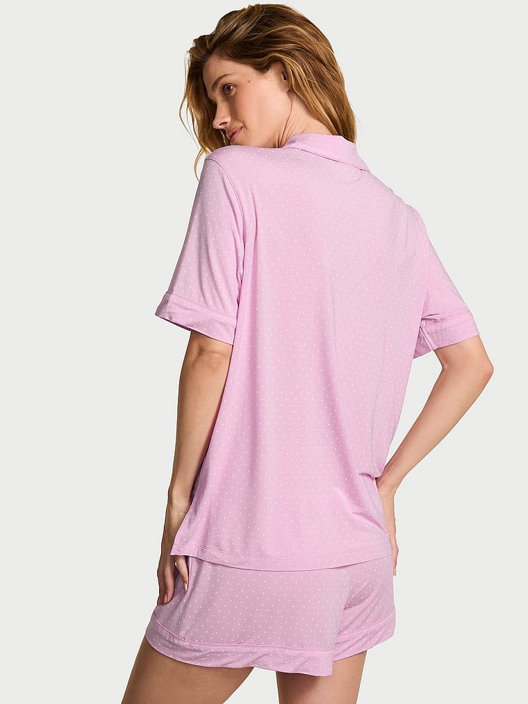 Modální pyžamo se SoSoft kraťasy. Produkt je vzorovaný a pochází z kolekce Victoria's Secret.