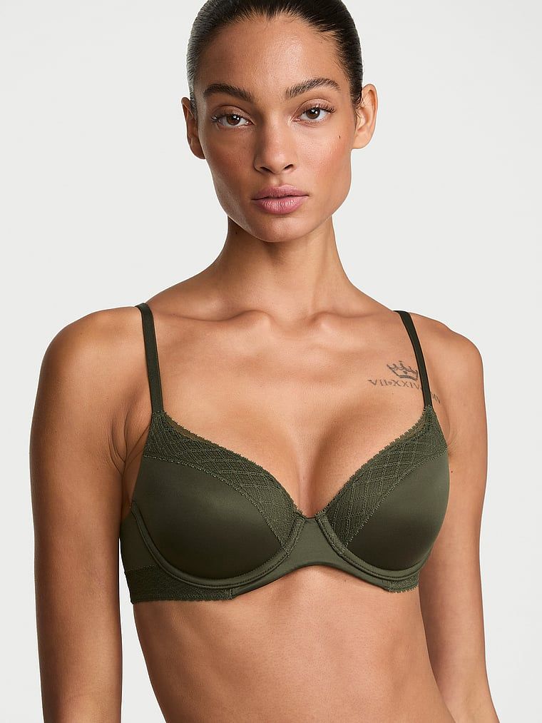Body by Victoria Lehce podšitá demi podprsenka s krajkovým lemem