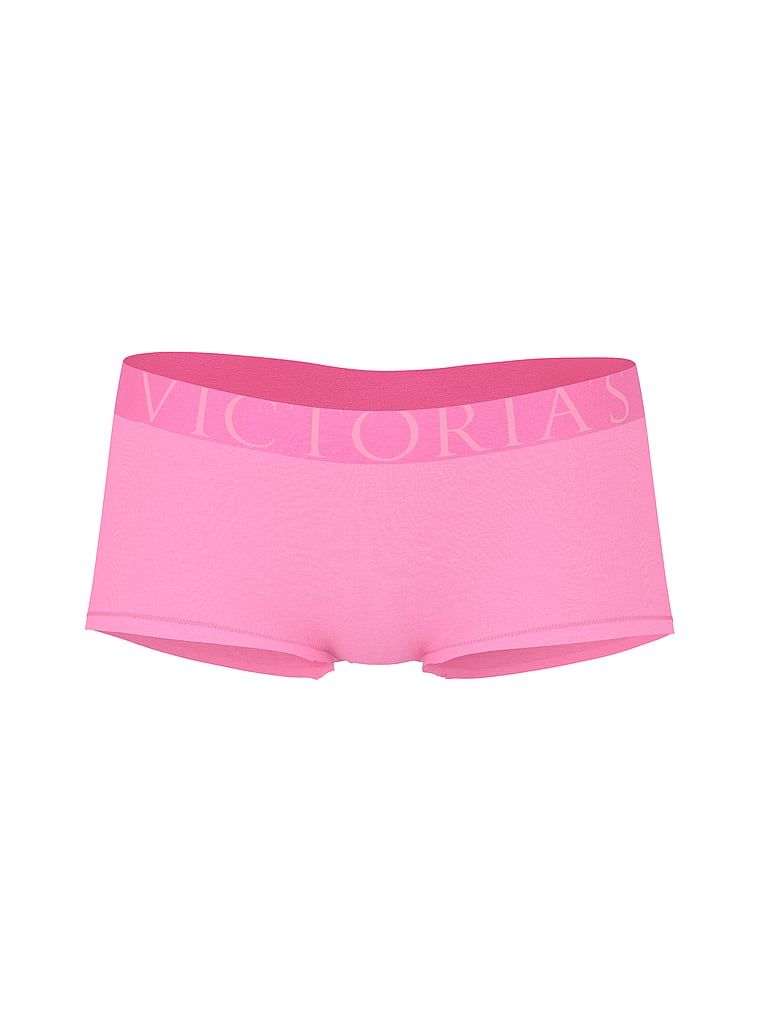 Logo Boyshorts s explodovaným Cotton. Produkt je růžové barvy a pochází z kolekce Cotton.