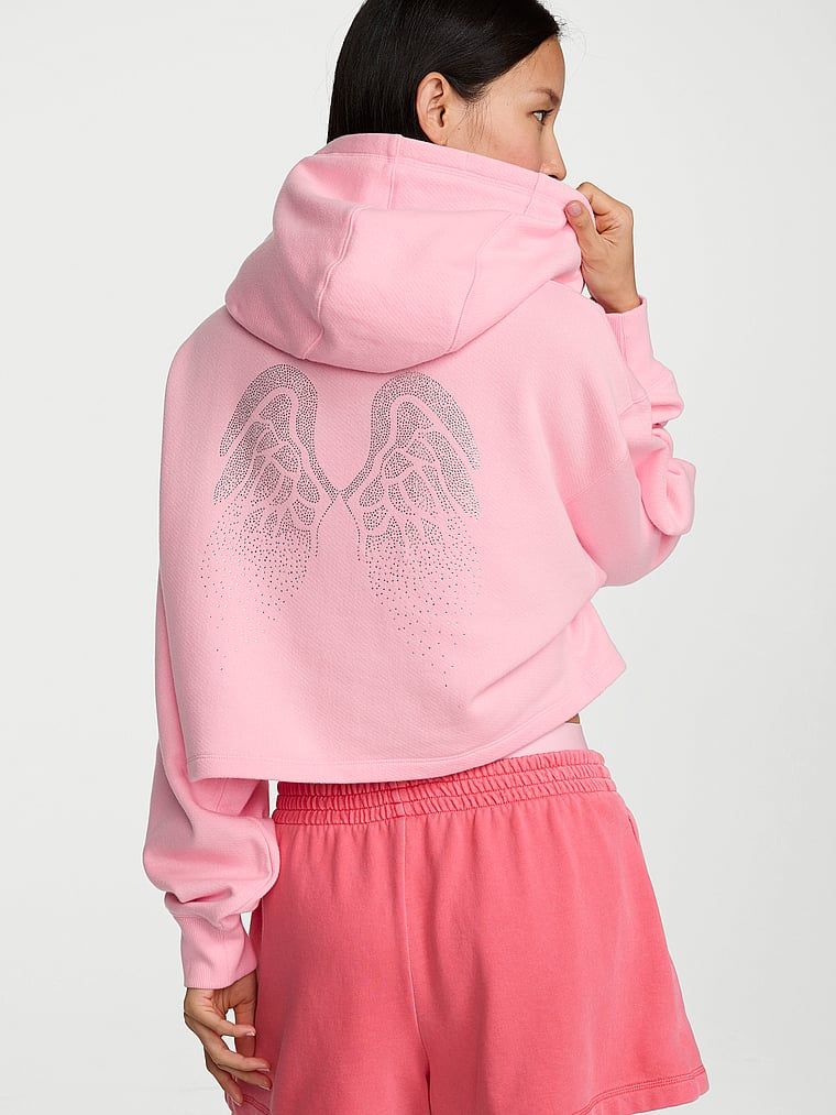Cotton mikina Fashion Show 2026. Produkt je růžové barvy a pochází z kolekce Angel Essentials.