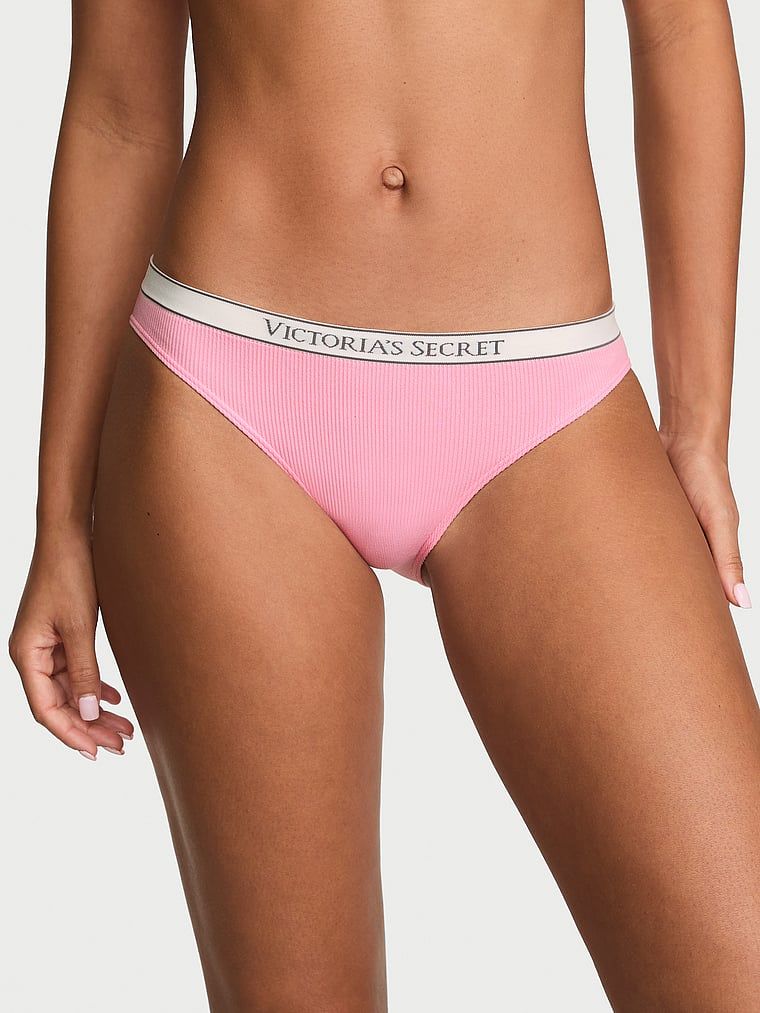 Seamless Bikiny s žebrováním a bezešvým logem