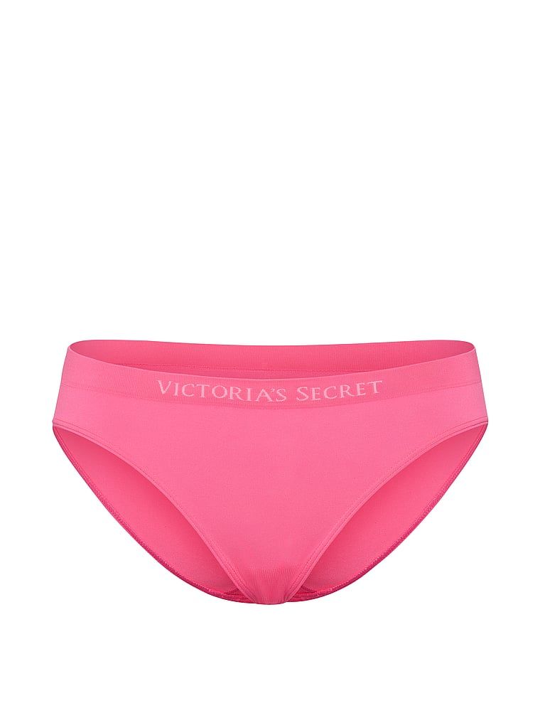 Bezešvové bikinové kalhotky. Produkt je růžové barvy a pochází z kolekce Seamless.