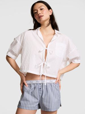 Coastal Cutie Se zavazováním vpředu Noční košilka