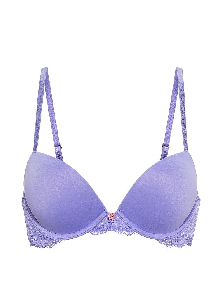Push-up podprsenka Smooth and Lace. Produkt je modré barvy a pochází z kolekce Dream Angels.