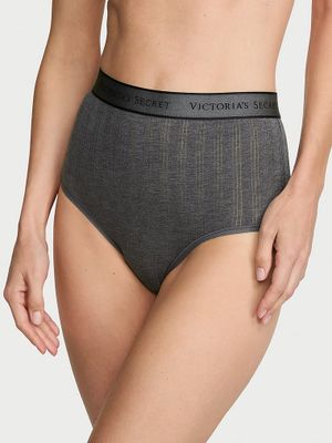 Cotton Ultrajemné modalové moderní bezešvé kalhotky s logem
