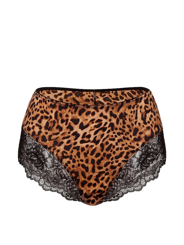 Kalhotky s vysokým pasem a krajkou Smooth Lace-Lem. Produkt má vzorovanou barvu a pochází z kolekce Very Sexy.