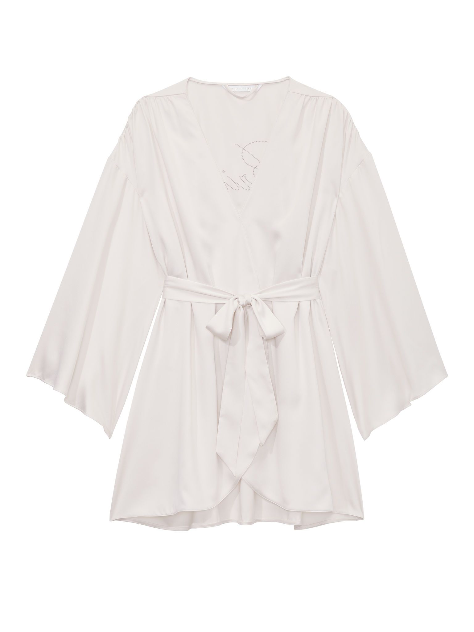 Župan pro nevěstu s nápisem Nevěsta. Produkt je bílý a pochází z kolekce Victoria's Secret.