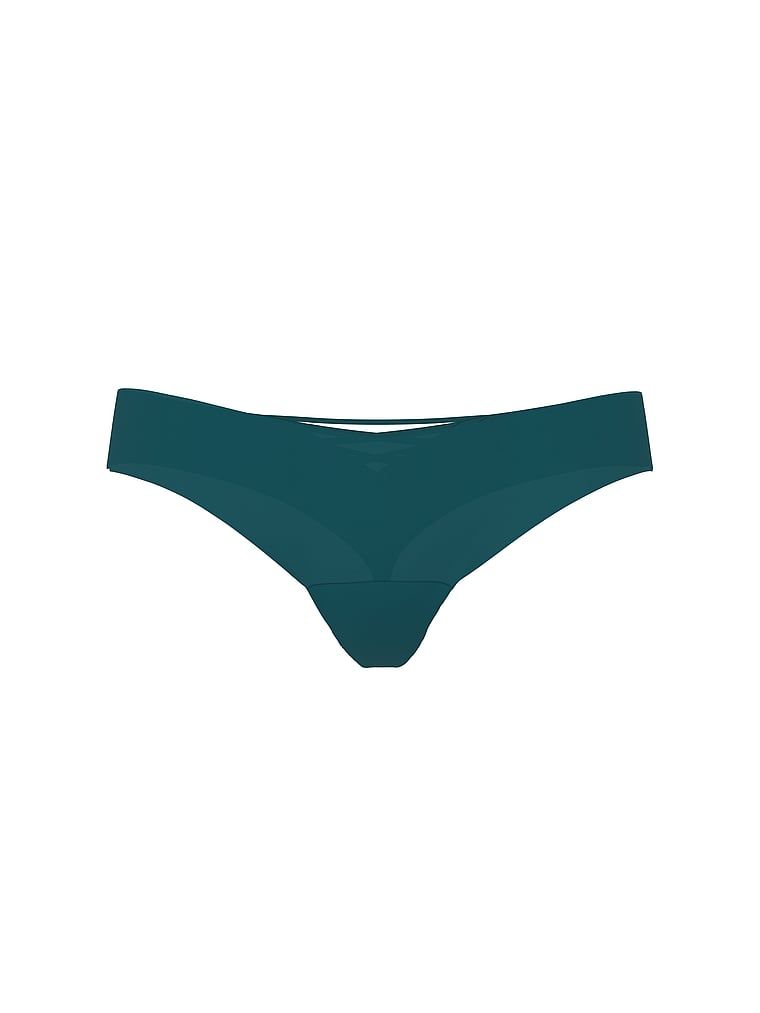 Bezšvové tanga s ramínky na zadní straně No-Show Strappy. Produkt je modré barvy a pochází z kolekce No-Show.