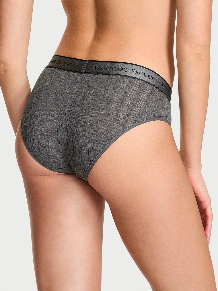 Kalhotky z Ultra-Fine Logo Hiphugger modal. Produkt je šedobarevný a pochází z kolekce Cotton.