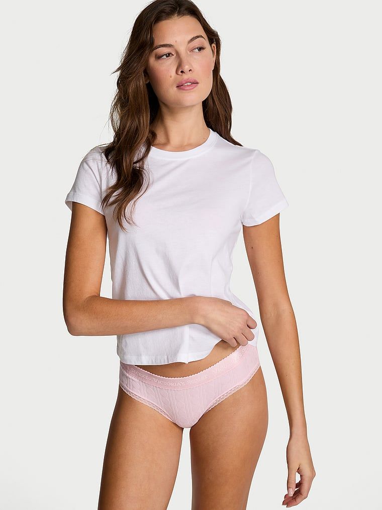 Victoria's Secret Dokonalé bavlněné tričko Mix & Match Sleep
