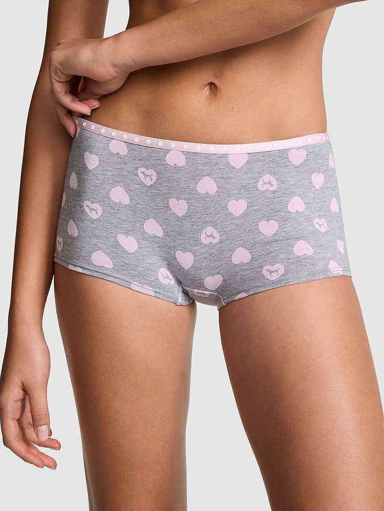 Bavlněné boyshort kalhotky s logem