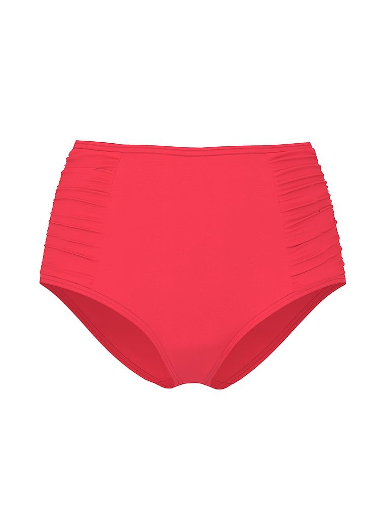 Ultimátní spodní část bikin s vysokým pasem. Produkt je růžové barvy a pochází z kolekce Victoria's Secret Swim.