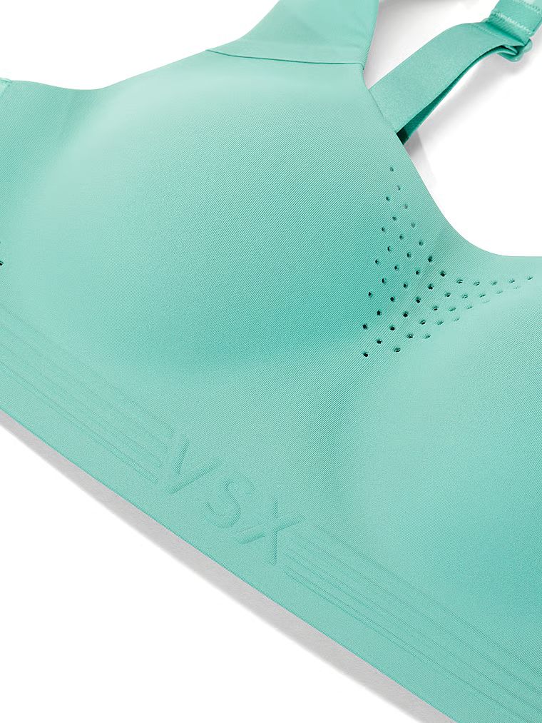 VSX Featherweight Max Sports Bra s maximální podporou. Produkt je modrý a pochází z kolekce VSX.