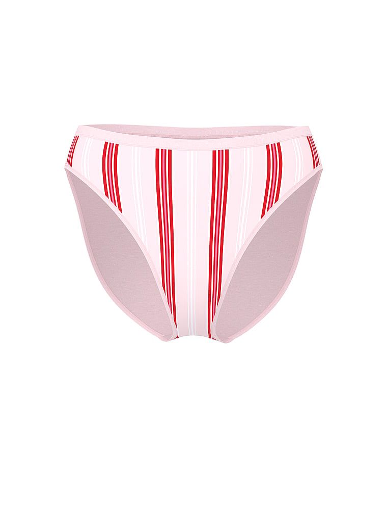 Bavlněné kalhotky s vysokým střihem na nohavicích High-Leg Brief. Produkt je vzorovaný a pochází z kolekce Victoria's Secret.