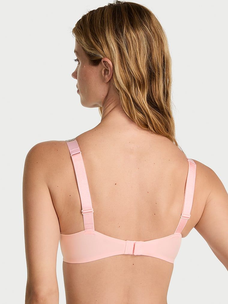 Push-up podprsenka Shine Strap. Produkt je růžové barvy a pochází z kolekce Very Sexy.