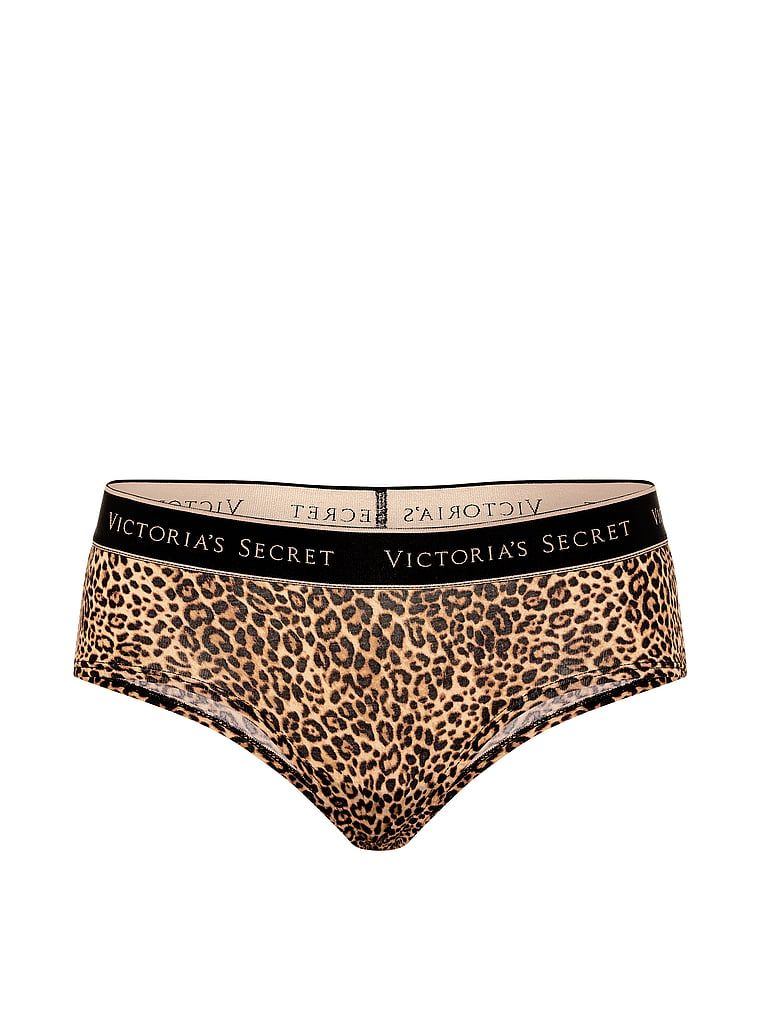 Bavlněné kalhotky s logem Cheeky v pase. Produkt má zvířecí vzor a pochází z kolekce Cotton.