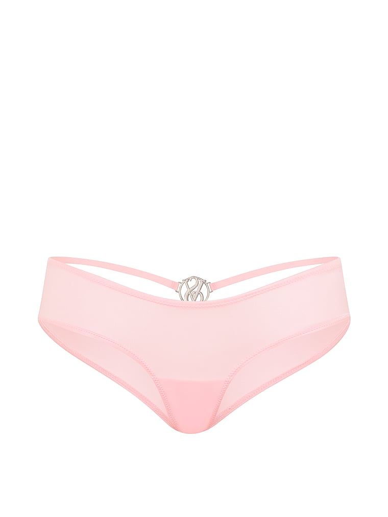 Kalhotky s lesklým monogramem na zádech Cheeky. Produkt je růžové barvy a pochází z kolekce Very Sexy.