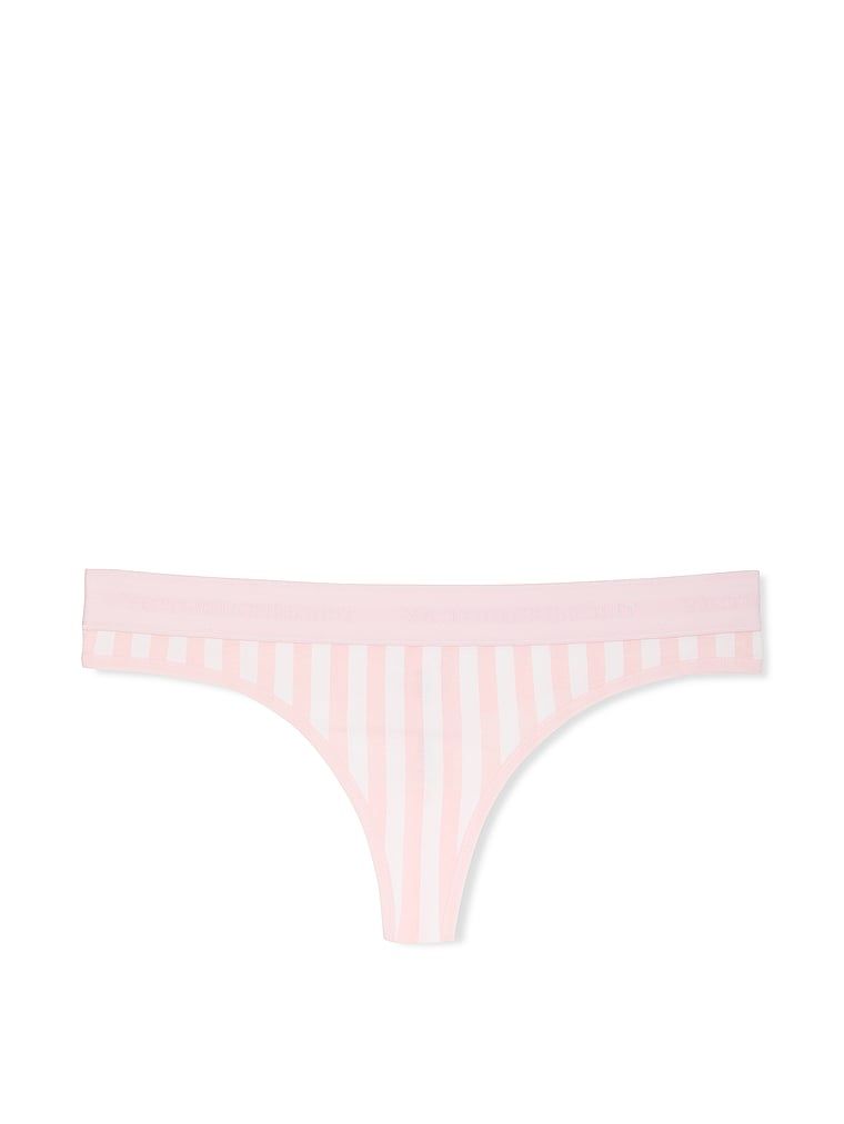 Bavlněná tanga s logem v pase. Výrobek má pruhovaný vzor a pochází z kolekce Cotton.
