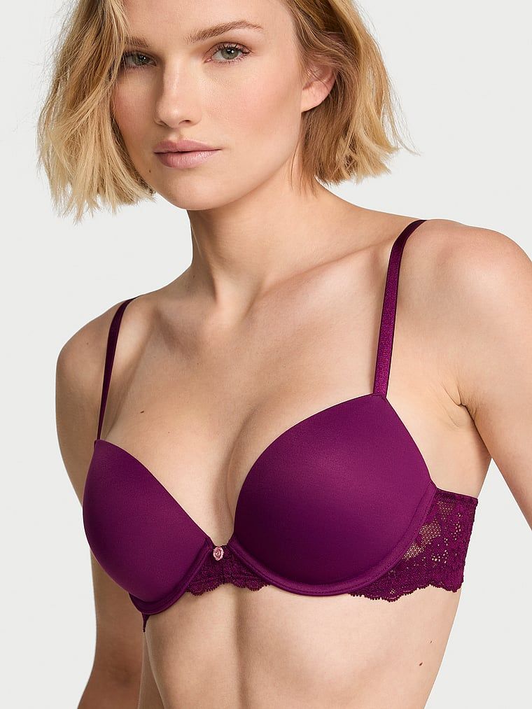 Dream Angels Hladká krajková push-up podprsenka