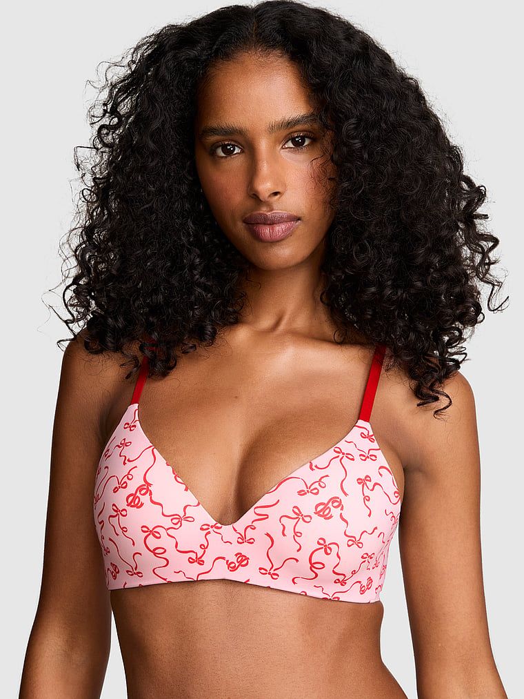 PINK Pohodlná push-up podprsenka Marshmallow bez kostic