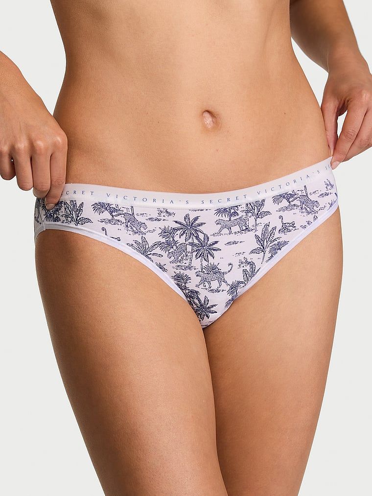 Bavlněné kalhotky v bikinách. Produkt má vzorovanou barvu a pochází z kolekce Victoria's Secret.