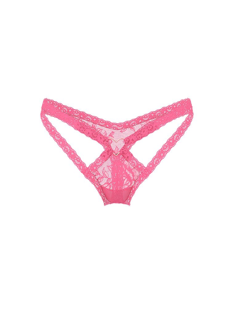 Tangová krajka Tease Heart Hardware. Produkt je růžové barvy a pochází z kolekce Very Sexy.