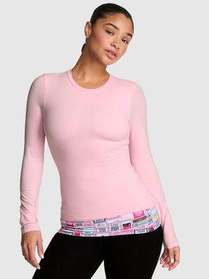 Tričko s dlouhým rukávem PINK Base Stretch™